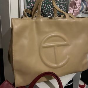 SOLD Telfar Medium Cream Shopping Bag